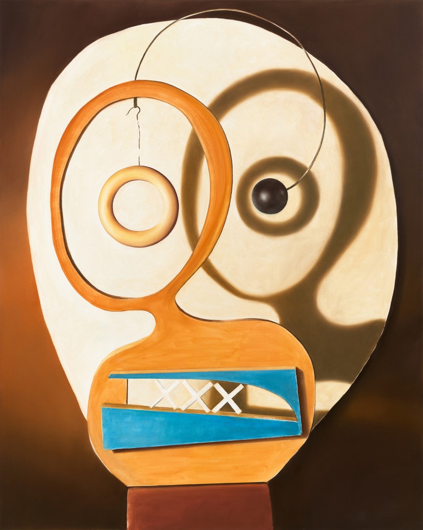 Big Face 1 (2022), 150 x 120 cm, oil on linen (private collection)